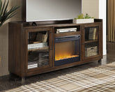 Prime Furniture - Ashley Furniture - Starmore 70" TV Stand with Electric Fireplace - 70" TV Stand with Electric Fireplace / Brown - W633W4